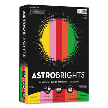 Astrobrights® Color Cardstock -"vintage" Assortment, 65lb, 8.5 X 11, Assorted, 250-pack freeshipping - TVN Wholesale